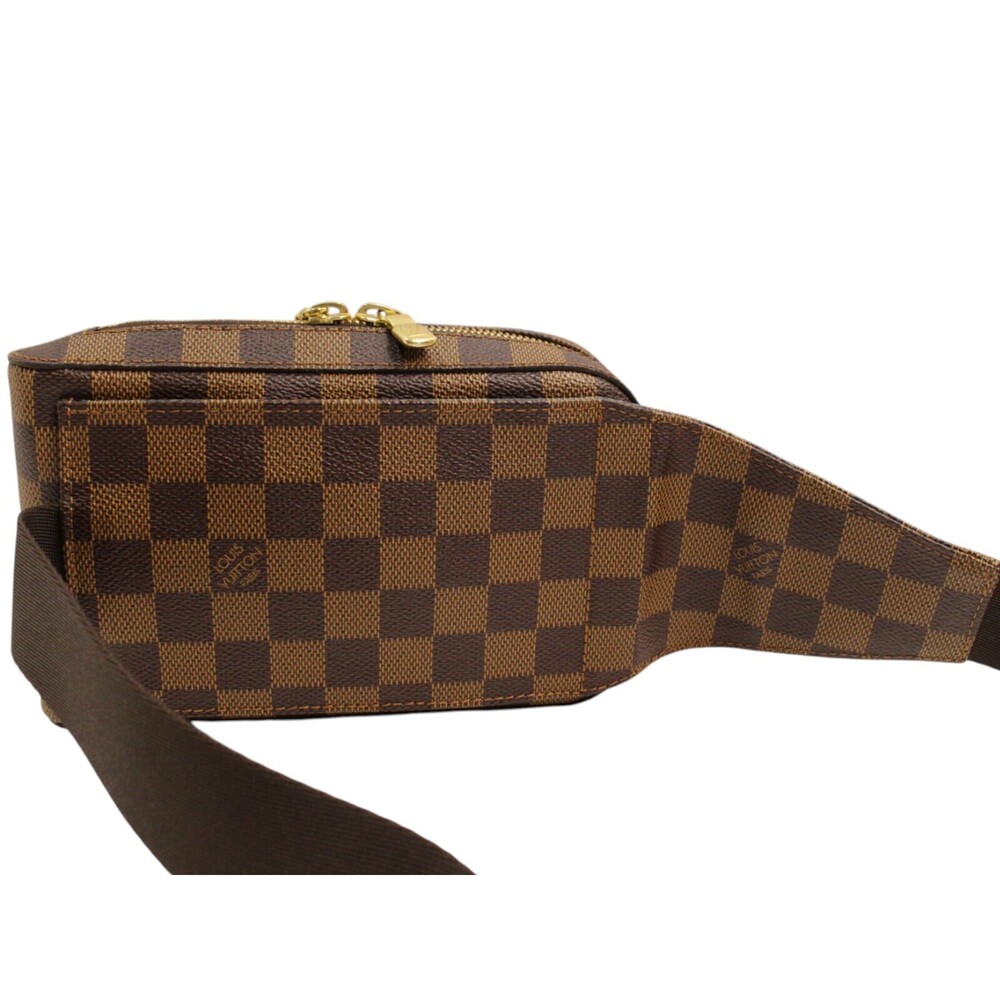 Louis Vuitton Brown Ebene classic the Waist Body LV Damier Geronimos Bag